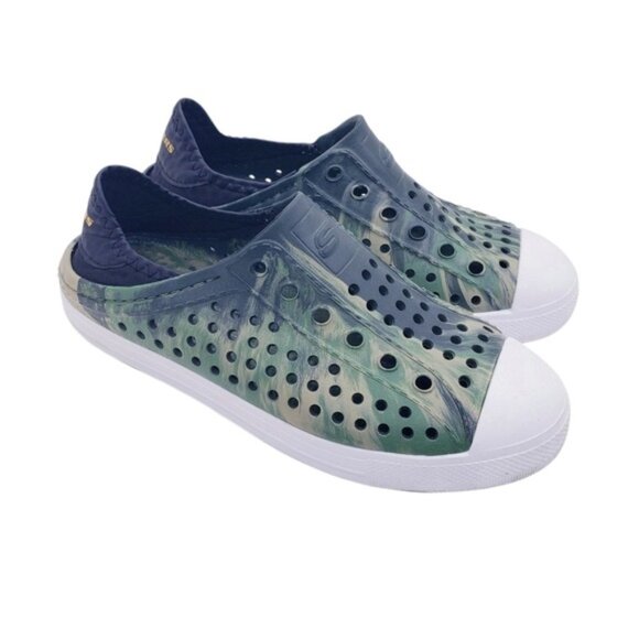 Skechers Green Camo Guzman Steps Slip On Water Shoes Sneakers Boys Youth Size 4 - Picture 1 of 13